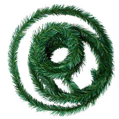 Christmas Wreath Green PVC Rattan 5.5m 18ft