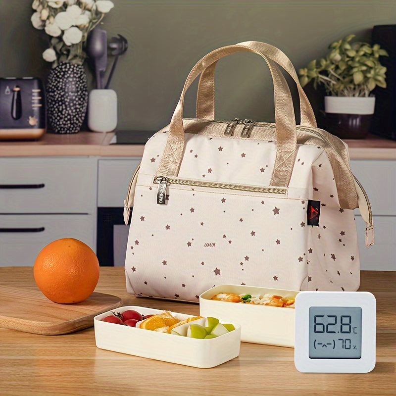 Portable Insulated Lunch Bag Waterproof Insulation Package Thermal 2 Layer