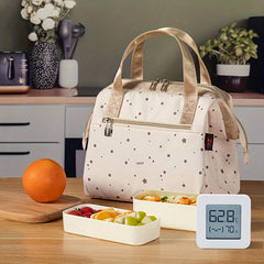 Portable Insulated Lunch Bag Waterproof Insulation Package Thermal 2 Layer