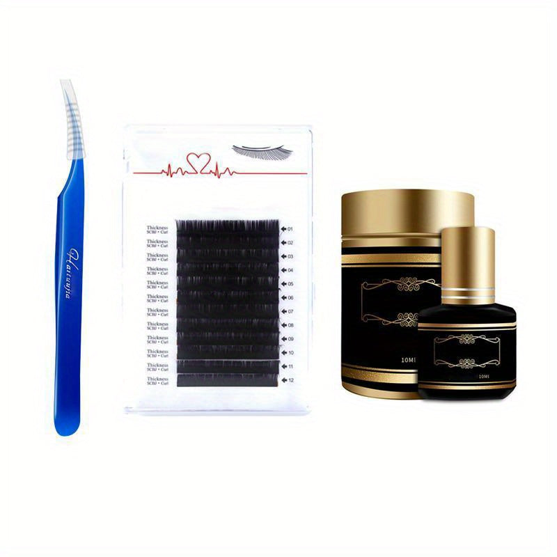 Single Eyelash Extensions 8 16mm Style Faux Lashes Set