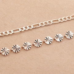 2 Pcs Sunflower Anklet Set Minimalist Foot Jewelry