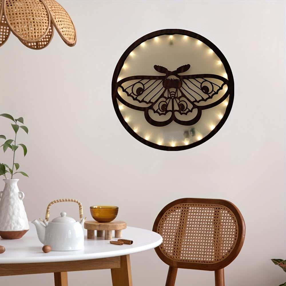 LED Lights Wooden Home Decoration Butterfly Series Hanging Light