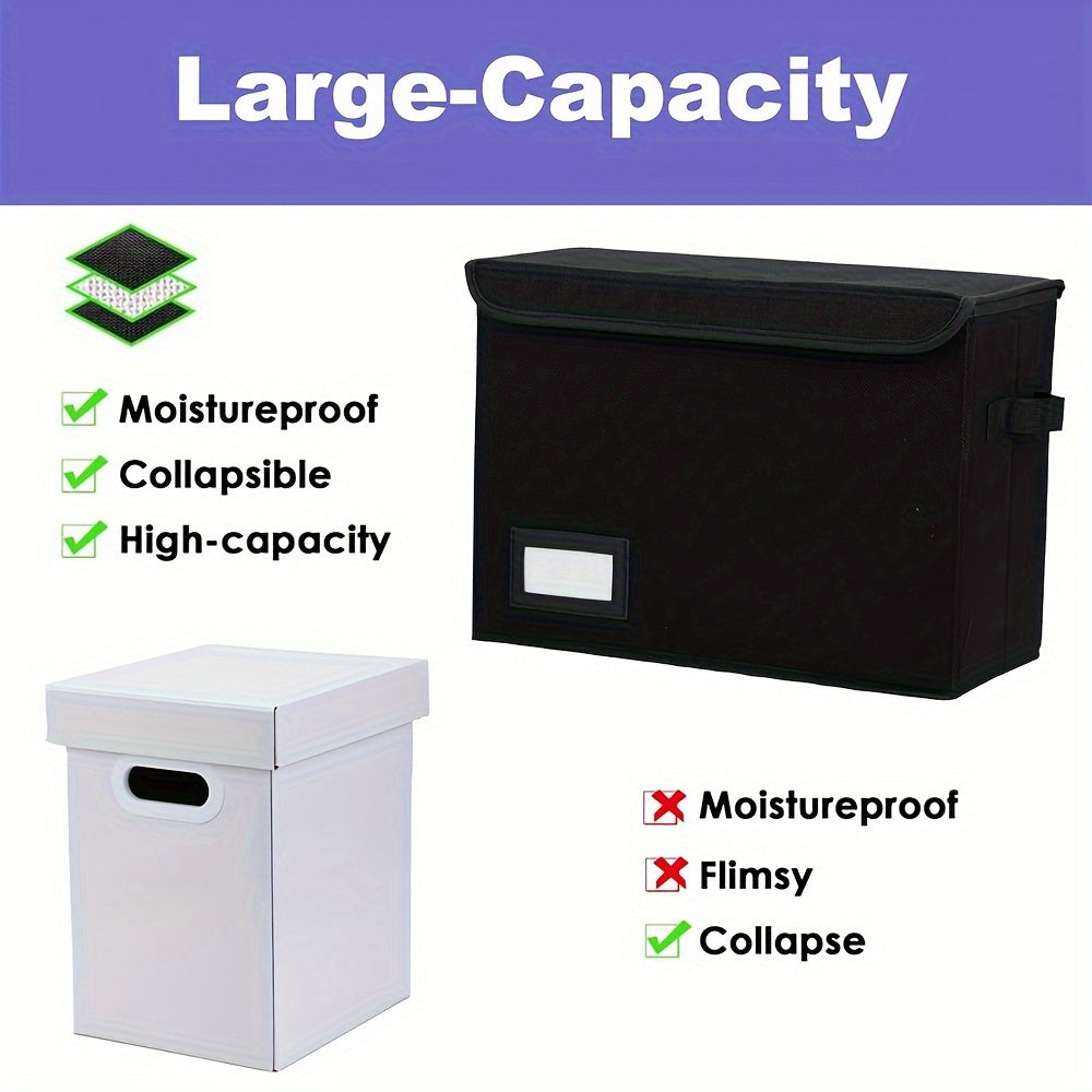 2pcs Comic Book Storage Boxes Oxford Cloth Foldable Book Box