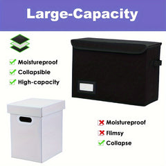 2pcs Comic Book Storage Boxes Oxford Cloth Foldable Book Box