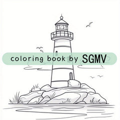 LSH Upgraded Deluxe Edition Thickened Paper 22 Pages Ocean Coloring Book