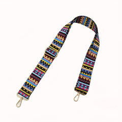 Vintage Geometric Pattern Wide Bag Strap Replacement Shoulder Bag