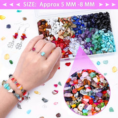 100pcs Natural Chips Stone Beads for Jewelry Making DIY Bracelet Necklace
