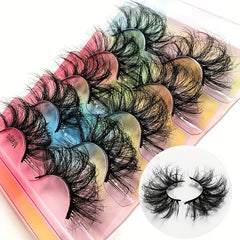 5 Pairs 8D Layer Thick Volume False Eyelashes for Party Makeup