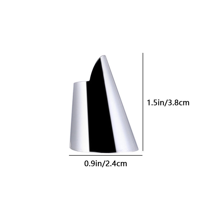 Set of 2 Stainless Steel Finger Guard Vegetable Cutter Finger Guard