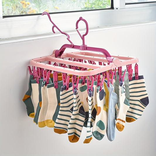Multi-Functional Plastic Clothes Hangers for Indoor Balconies
