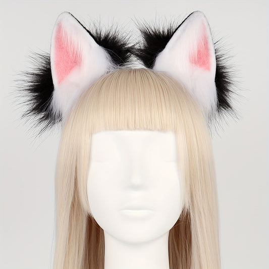 Whimsical Fox Ear Handle Plush Cosplay Prop