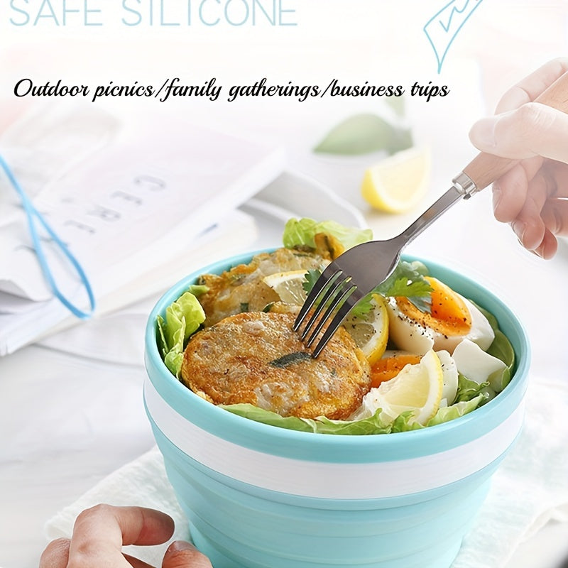 Portable Folding Silicone Bowl Cup for Outdoor Travel Camping Picnic