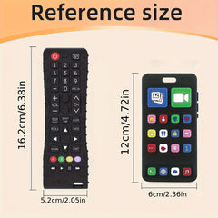 Kids Teething Toy Phone Silicone Chew Stick for Christmas Halloween Easter