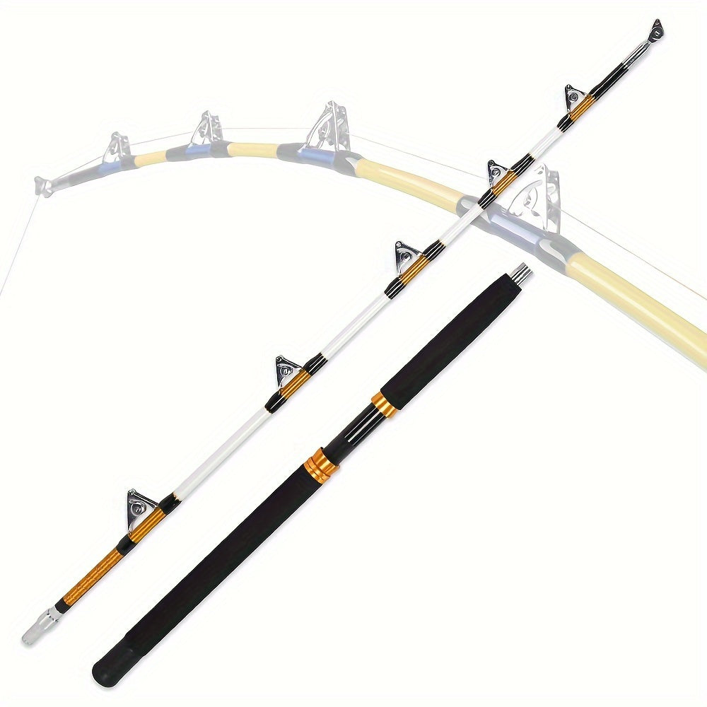 2 Section Trolling Fishing Rod 70.9in Fiberglass Saltwater Offshore 45-72KG