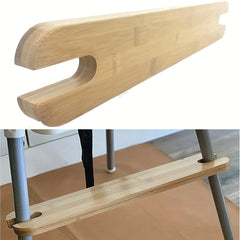 Adjustable Bamboo Baby High Chair Footrest