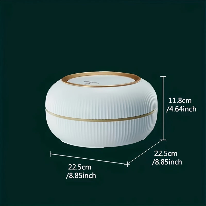 Anti Odor Wastebasket With Lid Press Type Desktop Paper Basket