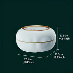 Anti Odor Wastebasket With Lid Press Type Desktop Paper Basket