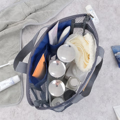 Portable Beach & Swimming Mesh Bag w/ Shower Organizer