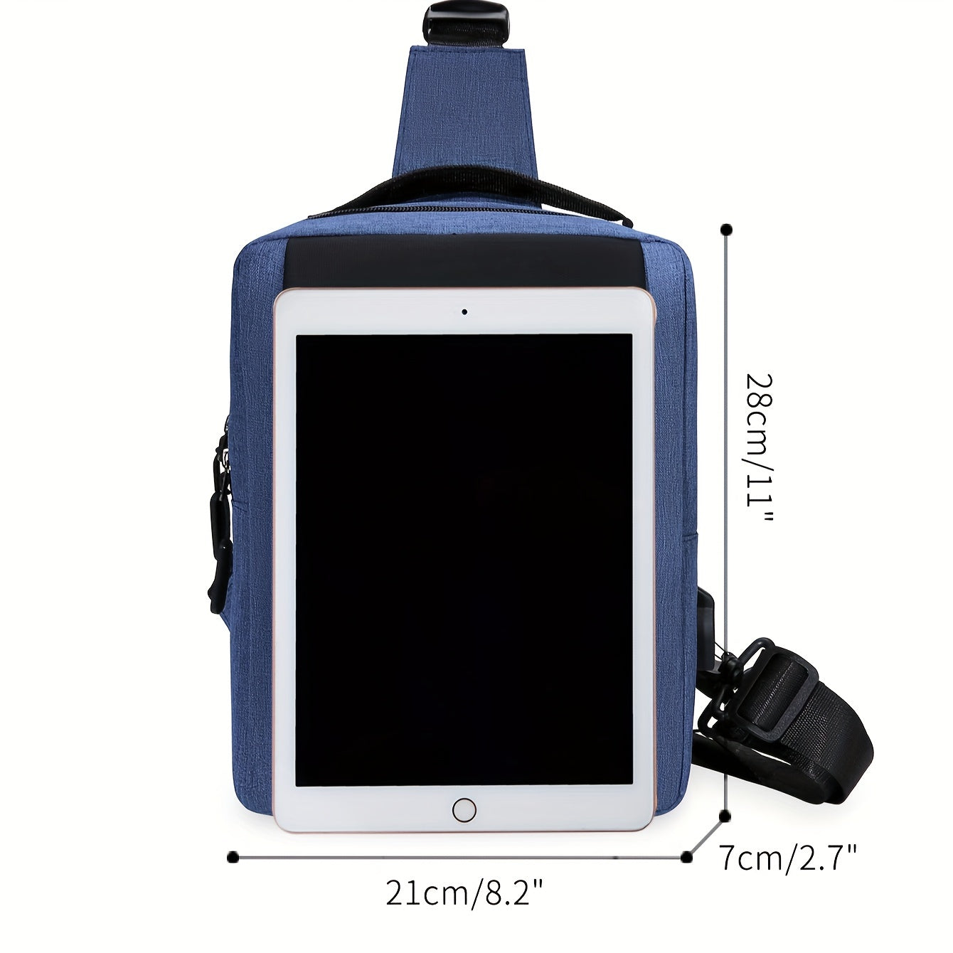 Large Capacity Shoulder Bag With USB Charging Port Backpack