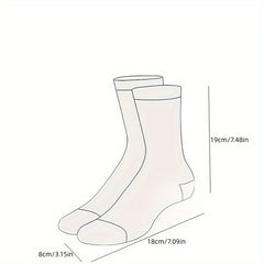 5 Pairs Men's Novelty Socks Vintage Cartoon Patterns Christmas Gift