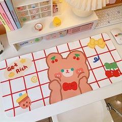 Cartoon Little Bear Little Rabbit Table Mat Student Mouse Mat Large