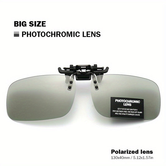 Polarized Clip-On Sunglasses UV Protection Men Driving