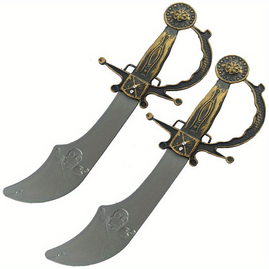 2pcs Kids Pirate Hat Caribbean Pirate Captain Hat Pirate Costume Accessories