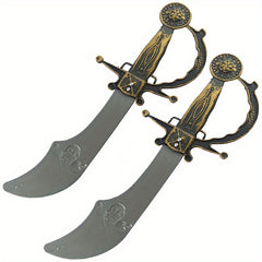2pcs Kids Pirate Hat Caribbean Pirate Captain Hat Pirate Costume Accessories