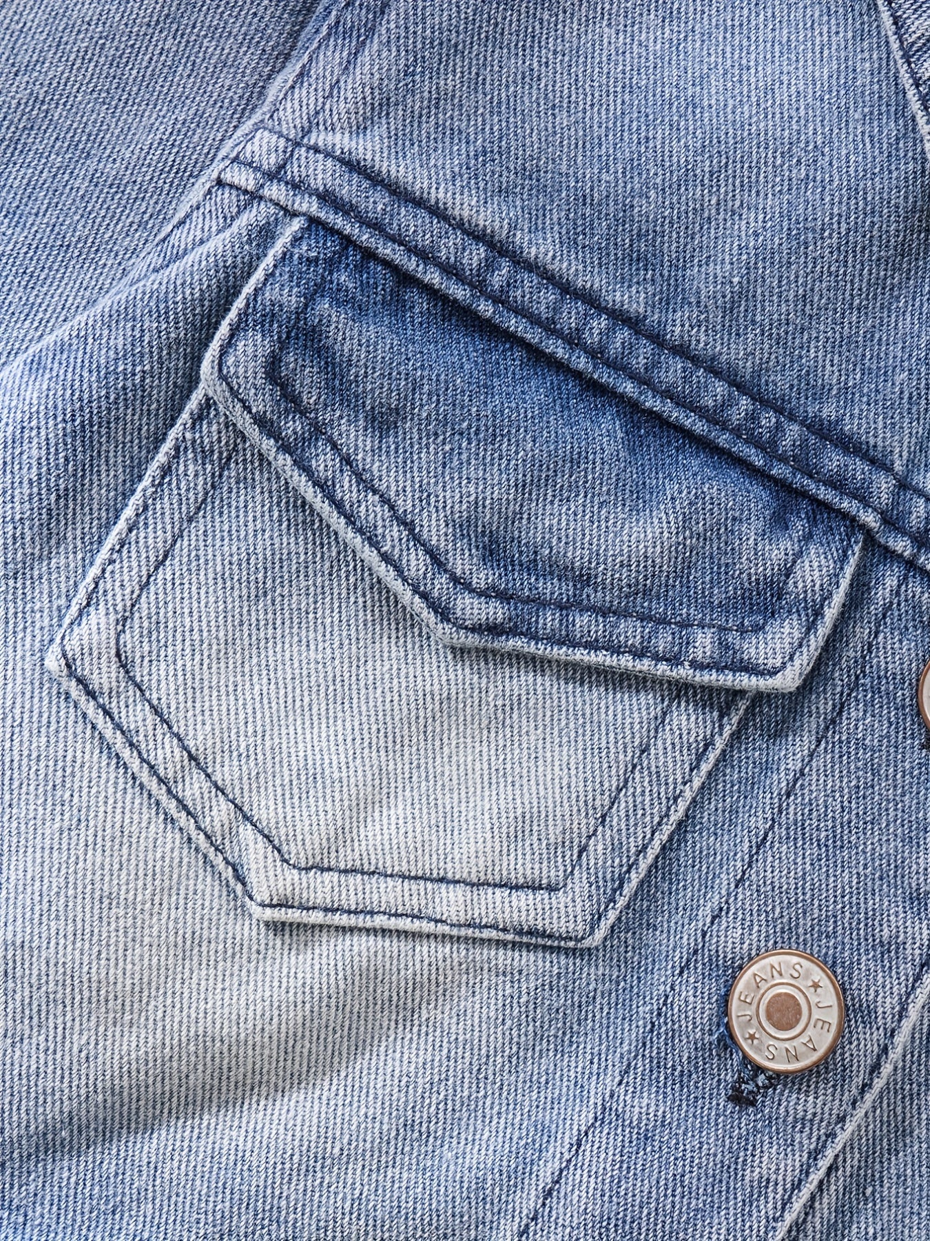 Girls' Denim Jacket Long Sleeve Top For Spring And Autumn