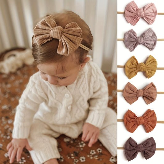 Threaded Bow Baby Decorative Headband