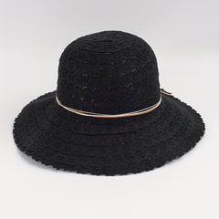 Lace Sun Hat Wide Brim Foldable Beach Hats For Women