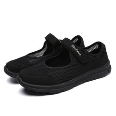 Women's Mesh Flat Sandals Breathable Non Slip Walking Shoes