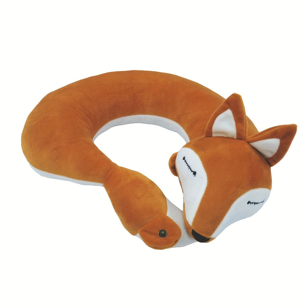 Cartoon Fox Neck Pillow for Travel