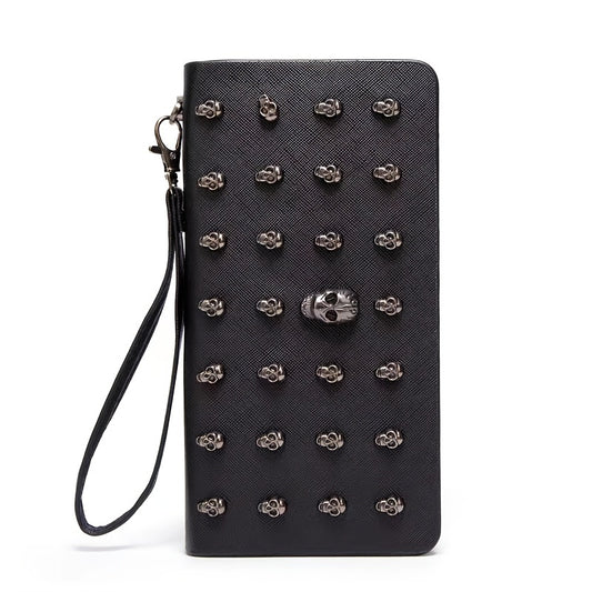Gothic Skull Card Holder Coin Purse Clutch & Wallet