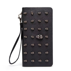Gothic Skull Card Holder Coin Purse Clutch & Wallet