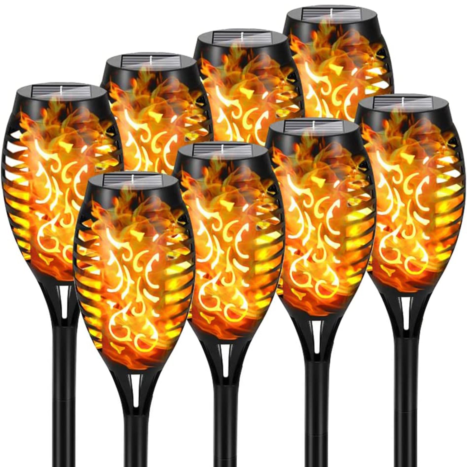 Solar Outdoor Halloween Torch Lights with Flickering Flame Effect