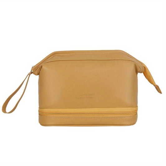 Double Layer Travel Makeup Bag Waterproof Toiletry Bag
