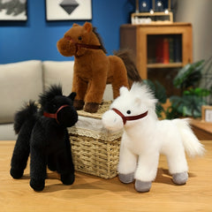 Pony Plush Toy Stuffed Animal Doll Farm Animals Home Decor