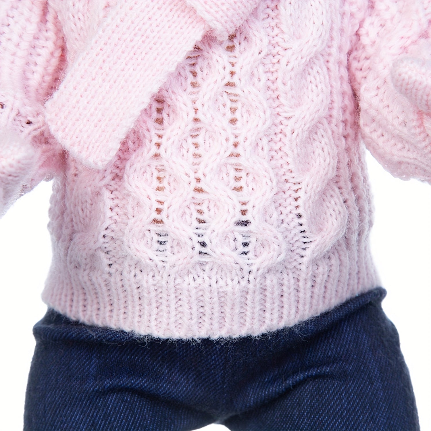 5pc Light Pink Knitted Doll Clothes for 18" Dolls - Kids' Favorite Gift