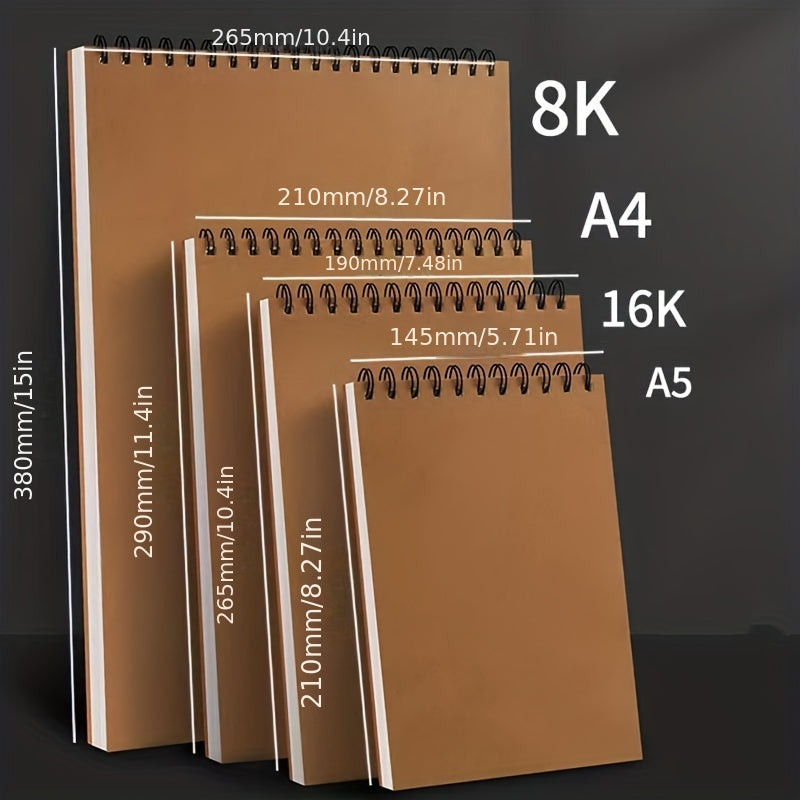 Spiral Sketchbook 30 Sheets Acid-Free Drawing Pad for Adults and Beginners
