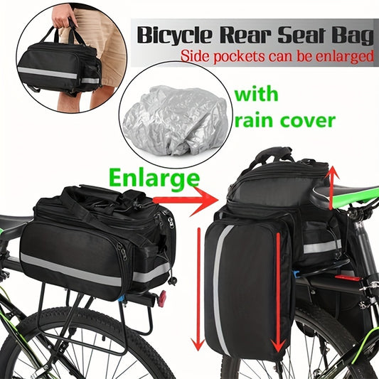 Bike Rear Seat Bag Large Capacity for Cycling Outdoor Sports
