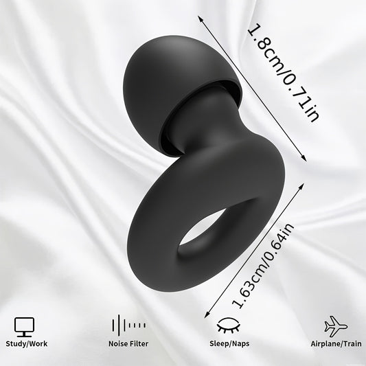 Quiet Ear Plugs for Noise Reduction in Soft Silicone for Sleep Sensitivity
