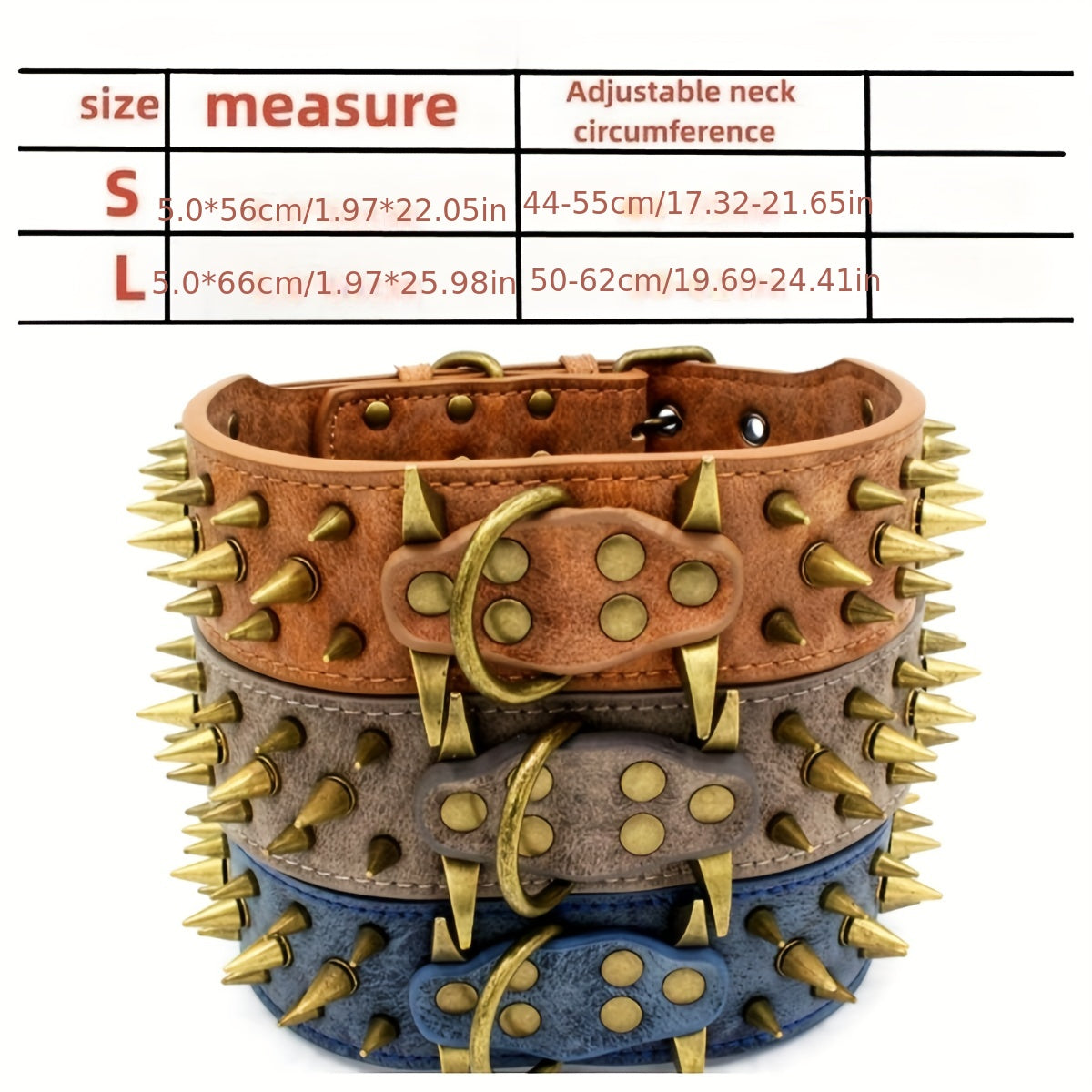 Punk Style Rivet Leather Dog Collar