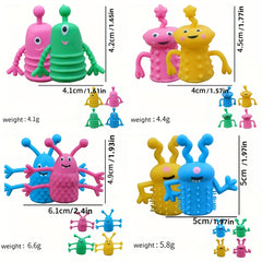 20pcs Random TPR Animal Finger Puppets Soft Mini Halloween Storytelling Props