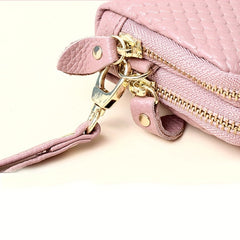 Minimalist Solid Clutch Wallet Classic Zipper Wallet Women's