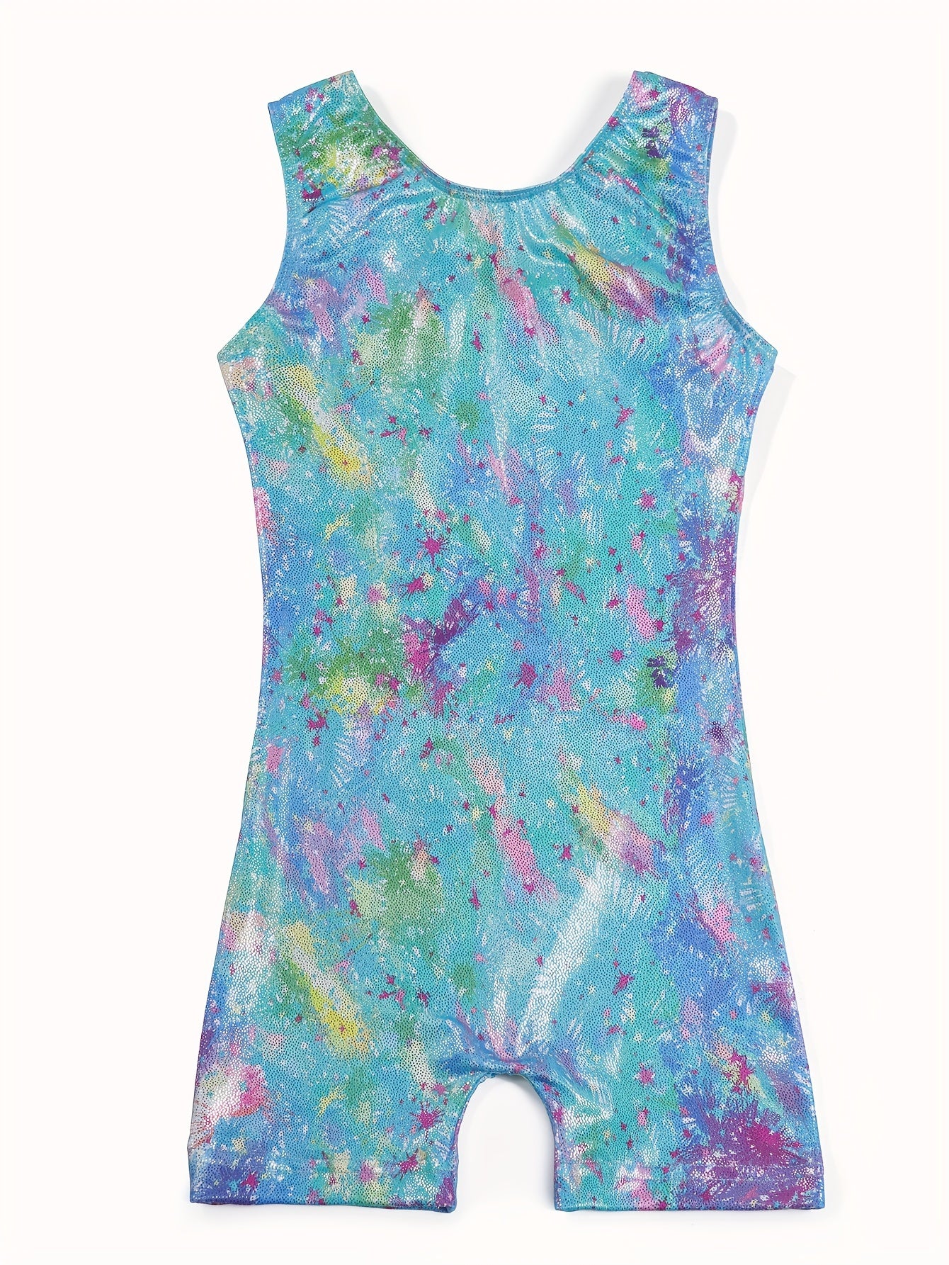 Girl's Unicorn 1 Piece Gymnastics Tights Leotard Crew Neck High Stretch