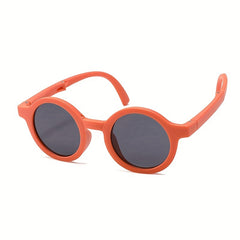 Round Frame Foldable Sunglasses UV Protection Decorative Accessories