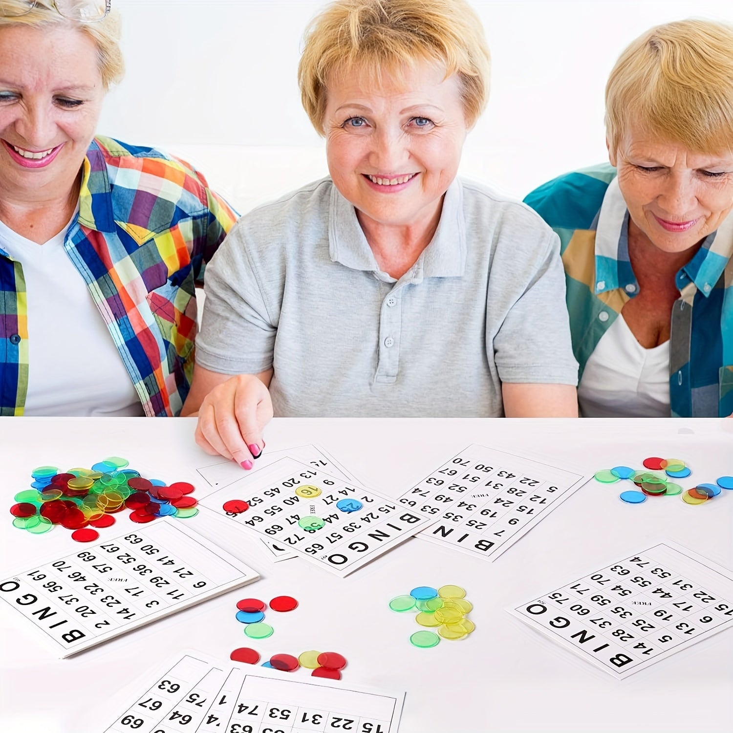 60Pcs Bingo Paper Game Cards Family Bingo Game Card With Unique Numbers