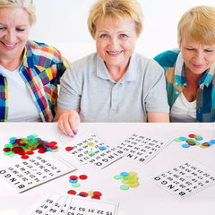 60Pcs Bingo Paper Game Cards Family Bingo Game Card With Unique Numbers