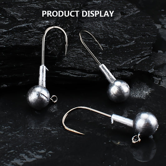 50pcs 7g 20g Fishing Hook Set Stiffened Jig Head Hooks Barbed Hooks
